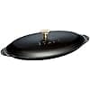 STAUB Hot Cast Iron Fish Plate, Ø 31 cm, Matt Black - Image 2