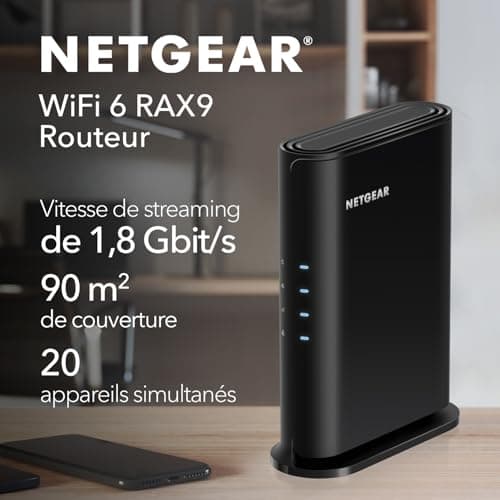 NETGEAR NETGEAR WiFi 6 Router (RAX9) - Security Features, AX1800 WiFi Speed (up to 1.8Gbps) - Covers up to 90m2 and 20 devices - Image 3