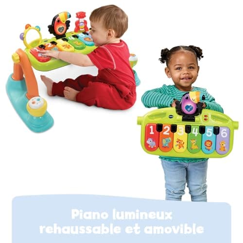 VTech - 5-in-1 Evolutive Tap Tap Piano Mat - Play Mat with Ark of Awakening, Luminous Baby Piano and Rattles - Musical and Scalable Game - Baby Motor Skills - Newborn Gift - English Content - Image 5