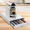 Navaris Coffee Capsule Drawer – Storage Holder for Nespresso Coffee Machine Pod Holder – Pod Holder Dispenser 50 Capsules – White - Image 2