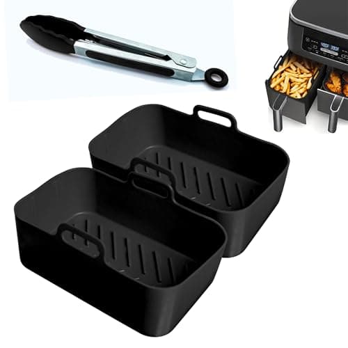 CERENE - Air Fryer Ninja Silicone Mould, Air Fryer Ninja Foodi AF400EU AF300EU Double Stack SL400EU, Airfryer Silicone Airfryer Pot Mould for Instant Pot Ultenic MasterPRO, Cecotec Cecofry - Image 2