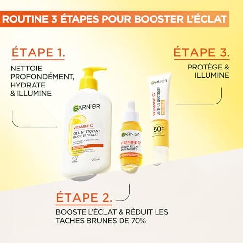 GARNIER Skin Active - Gel Nettoyant Booster D'Éclat - pH Neutre - Démaquille En Douceur, Hydrate & Illumine - Enrichi En Vitamine C & Glycérine - Vegan & Cruelty Free - Tous Types de Peaux - 250 ml - Image 7