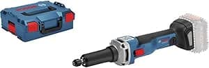 Bosch Professional 18V System cordless straight grinder GGS 18V-23 LC (vacuum speed 23,000 rpm, Connect Ready, in L-BOXX)
