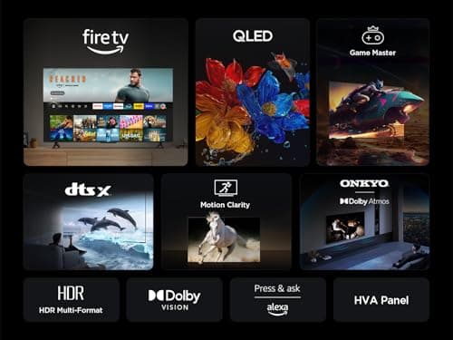 TCL 50T6C Fire TV 50 Inch QLED 4K UHD Smart TV, HDR (Multi-Format), Dolby Atmos, Motion Clarity, Game Master, Alexa Voice - Image 6