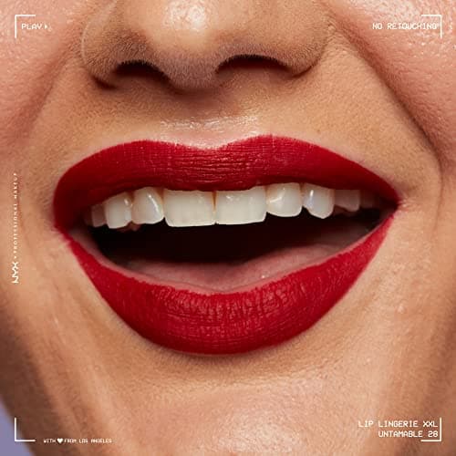 NYX Professional Makeup Matte Liquid Lipstick Lip Lingerie XXL, Long Lasting, Vegan Formula, No Transfer, Shade: Untamable (28) - Image 6