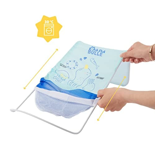 Badabulle Ergonomic Bath Hammock, Non-Slip, Breathable Fabric, 0-6 Months - Image 4