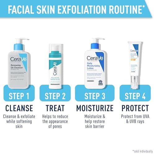 CeraVe Le renouvellement de Sa Nettoyant Nettoyant Acide salicylique Corps Peau normale 8 oz - Image 6