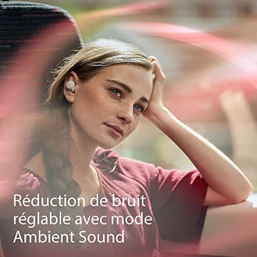 Sony WF-LS900 Écouteurs Bluetooth sans Fil à réduction du Bruit - Connexion Bluetooth Multipoint - Ultra Compact et Ultra léger - Jusqu'à 20 Heures d'autonomie avec boitier de Charge - Blanc - Image 6