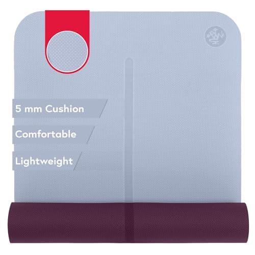 Manduka Begin Tapis de yoga – Tapis de yoga premium de 5 mm d'épaisseur avec bande d'alignement, tapis pour débutant en plusieurs couleurs - Image 2