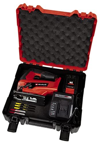 Einhell Cordless Jigsaw TC-JS 18 Li Kit - Power X-Change (18V, 3 wood blades and 2 metal blades included) Comes with 2.5Ah Battery and Charger - Image 5
