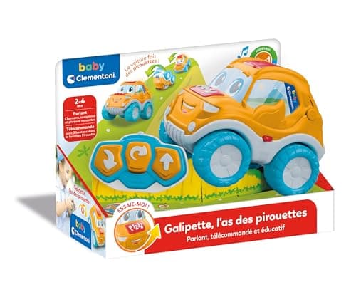 Clementoni | Galipette, Talking Remote Control Car for Children 2-4 Years | Baby Function Tumbler Pirouette | Learning Numbers | 2 Modes | Development Awakening | Gift Idea - Image 5