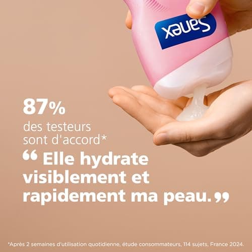 SANEX Derma Thérapie Crème de douche anti-tiraillements | peaux matures |*aide à réparer les peaux squameuses et à réduire les tiraillements|complexe d’acides aminés breveté et vitamines C et E- 425ML - Image 6