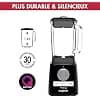 Magimix Blender Power Professional Blender 4 - Electric Blender, Mincer, Smoothie Blender, Multifunction Food Processor Chopper - Glass Bowl - Black - Image 3