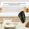 Moulinex Quick Mix, Hand Mixer, 300 W, Stainless Steel Whisks and Dough Hooks, Ergonomic Handle, 5 Adjustable Speeds + Pulse, Compact, HM3108B1, Black - Image 5
