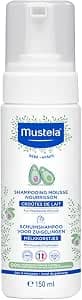 Mustela Foam Shampoo for Milk Crusts, Hair, Babies, Children, The Whole Family - Helps Remove Crusts of Milk, Gently Cleans, Does Not Burn (150ml)