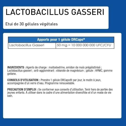 LACTOBACILLUS GASSERI - Natural 200 Billion Ferment - High Dosed - L. Gasseri - Living Complex - Gastro-Resistant Vegetable Capsules - Program 30J - Eric Favre - Image 7