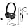 Amazon Basics Supra-Ear Wired Computer Headset with Adjustable Microphone, 3.5mm Port or Built-in Control with USB-A Port, Foldable, Size S/M, Black - Image 2