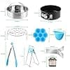 9 Piece Accessory Kit for Instant Pot 5L - Steamer Basket/Egg Holder/Egg Bites Mould/Springform Mould/Oven Glove/Steam Deflector and More Accessories - Image 5