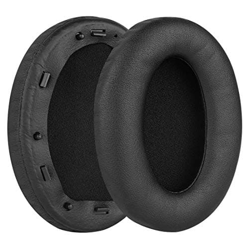 Geekria QuickFit Replacement Earpads for Sony WH-1000XM3 Headphones Protein Leather Black - Image 3