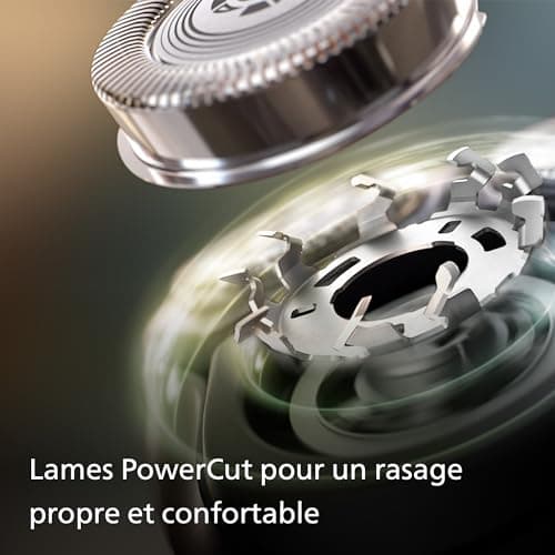 Philips Electric Shaver Series 3000x -rasoir électrique Wet & Dry ,couleur Bleu celeste, avec technologie SkinProtect, tondeuse rétractable, rasoir ergonomique pour hommes -inclus rasoir nasal - Image 5