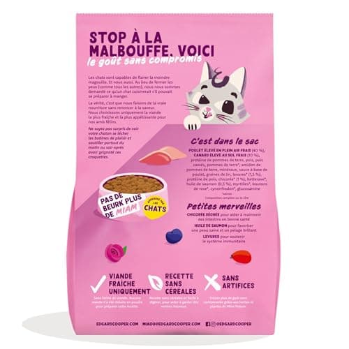 Edgard Cooper Sterilised Kitten Dry Food, Kitten, Duck & Chicken 2 kg, Grain Free, Fresh Meat, Natural Food, High Protein Kibble, No Added Sugars - Image 4