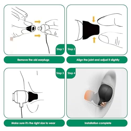 3 Pairs of In-Ear Eartips Compatible with Sony WF-1000XM5 WF-1000XM4 WF-1000XM3, Memory Foam Earplugs, Non-Slip, Sports and Daily Use - Image 7