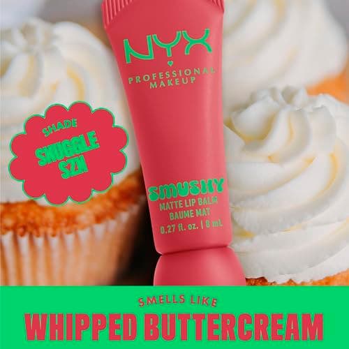NYX Professional Makeup - Matte Tinted Lip Balm - Formula Enriched with Mochi Rice Powder and Nourishing Ceramides - Scented Shades - Smushy Lip Balm - Shade: Snuggle Szn - Image 5