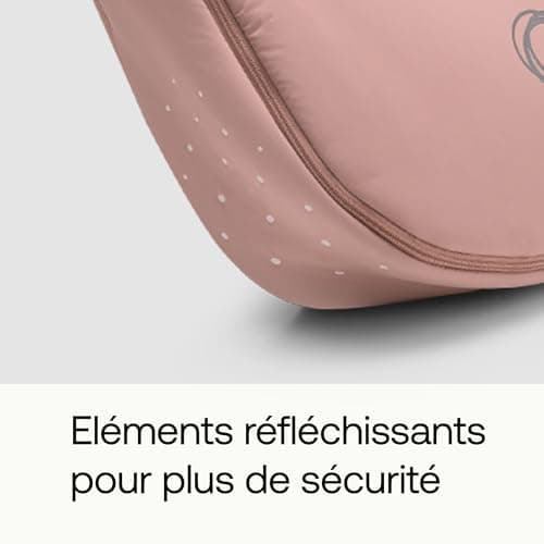 Bugaboo Footmuff - Essential Accessory for Pushchairs, Water and Weather Resistant, Comfortable Toes, Warm and Breathable in Evening Pink - Image 7
