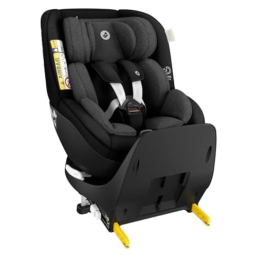 Maxi-Cosi Mica Pro Eco i-Size 360° Swivel Car Seat, 0-4 Years (40-105 cm), ClimaFlow, G-CELL Side Impact Protection, 100% Recycled Fabrics, Adjustable Headrest, ISOFIX, Authentic Black - Image 2