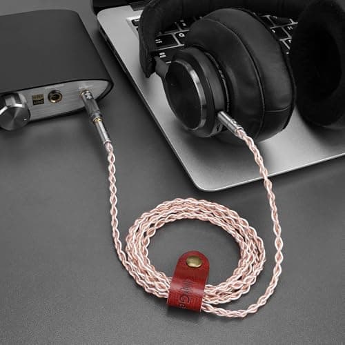 Geekria Câble audio Apollo plaqué argent, compatible avec les casques Sony WH-1000XM6, Skullcandy Crusher ANC 2 et Beats Solo 4, cordon de remplacement 3,5 mm (1,5 m) - Image 7