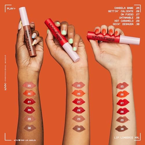 NYX Professional Makeup Matte Liquid Lipstick Lip Lingerie XXL, Long Lasting, Vegan Formula, No Transfer, Shade: Untamable (28) - Image 8