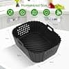 VINATO Air Fryer Silicone Moulds, 2 Pieces, 19 x 14 x 7 cm Accessories for Ninja Double Stack XL 9.5L SL400EU (SL400UK/AF400UK/AF300UK), Reusable Dish Oven, Microwave - Image 5
