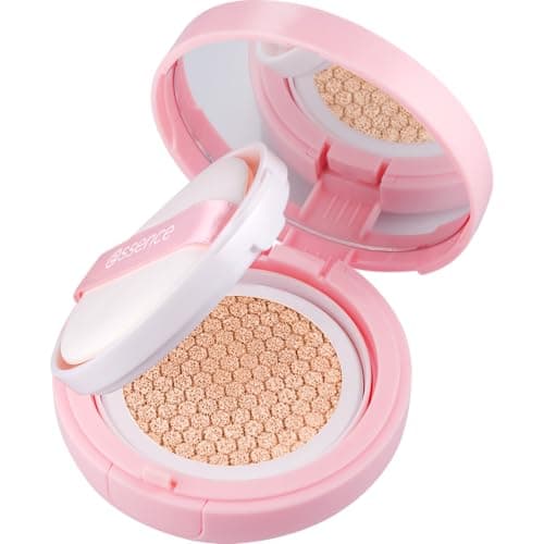 Essence Cosmetics Brighten Up! Cushion Foundation Fond de Teint, Longue Durée, Éclaircissant, Naturel (12g) - Image 3