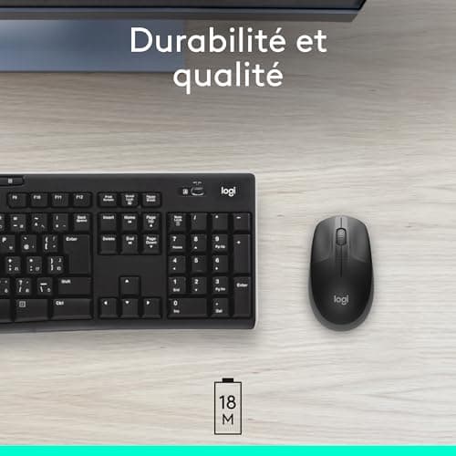 Logitech M190 Wireless Mouse, Ambidextrous Design, Battery Life 18 Months with Energy Saving Mode, USB Receiver, Precise Cursor Control + Scroll, Wide Scroll Wheel – Black - Image 7