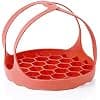 Pressure Cooker Sling Silicone Bakeware Sling Anti-Scald Bakeware Lifter Steamer Rack for 6 Qt/8 Qt Instant Pots and Multi-Use Pots (Red) - Image 2