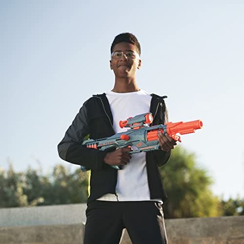 Nerf Elite 2.0, blaster Eaglepoint RD-8, barillet 8 fléchettes, viseur et canon amovibles, 16 fléchettes Nerf Elite officielles - Image 7