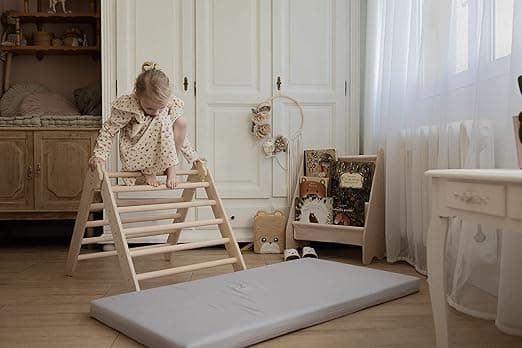 MAMOI® Tapis de gymnastique pour enfant, tapis de jeu bébé, tapis d’éveil et motricité, tapis de sol pour chambre bébé et salle de jeux, jeu éducatif - Image 5