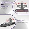 Motorized Brush Head for Dyson V6 DC58 DC59 DC62 DC72 D74 SV04 SV06 SV09, Direct Drive Turbine Floor Use for Dyson V6 DC58 DC62, Replacement Brush for Hard Floors and Carpets - Image 5