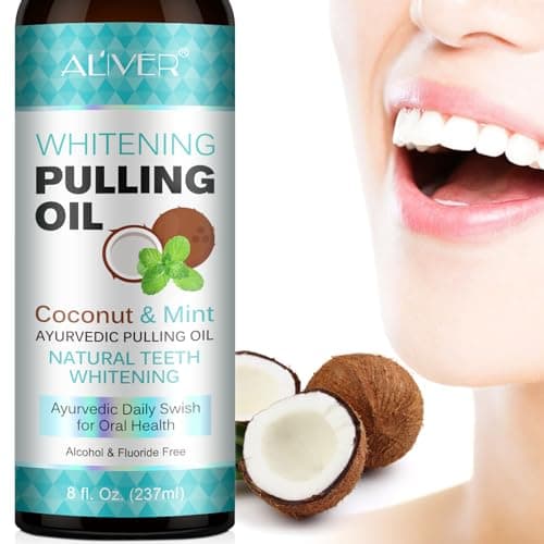 Mint Oil Pulling Mouthwash with Tongue Scraper - Natural Coconut Oil Puller for Teeth Whitening, Fresh Breath, Whitening Teeth and Gums Plus (474ml2pack) - Image 7