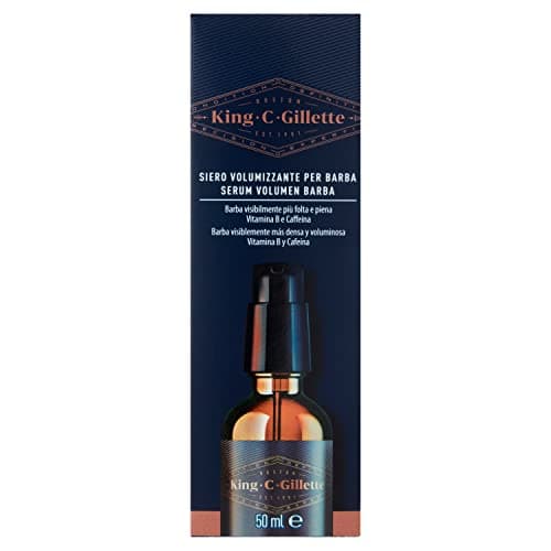 King C. Gillette Beard Volumizing Serum for Men with Vitamin B Complex and Caffeine 50ml Gift Idea for Men - Image 3