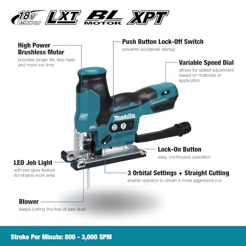 Jigsaw 18V LXT Li-Ion (Machine only) - MAKITA DJV185Z - Image 3