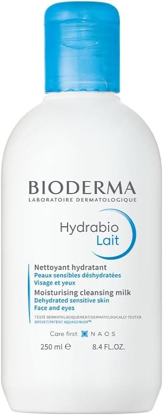 Bioderma HYDRABIO Milk 250 ml, Cleans & Hydrates Intensely - Soothes, Dehydrated Sensitive Skin - Image 1