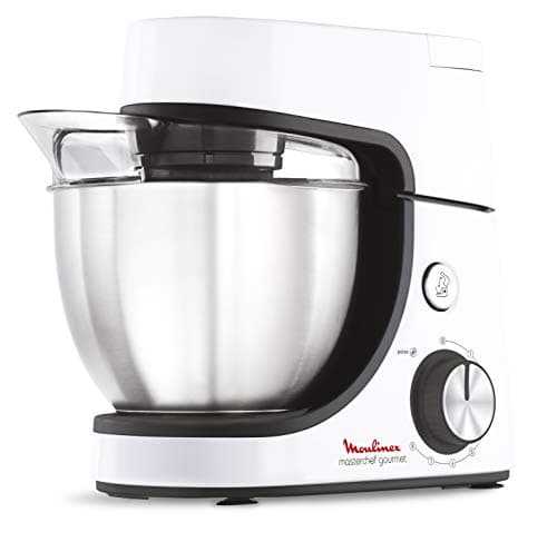 Moulinex Mixer, 4.6 L Bowl Capacity, 8 Speeds + Pulse, Whisk Whisk Technology for Perfect Whipping, Cast Aluminium Mixer and Mixer, 1100 W, Masterchef Gourmet White QA510110 - Image 3