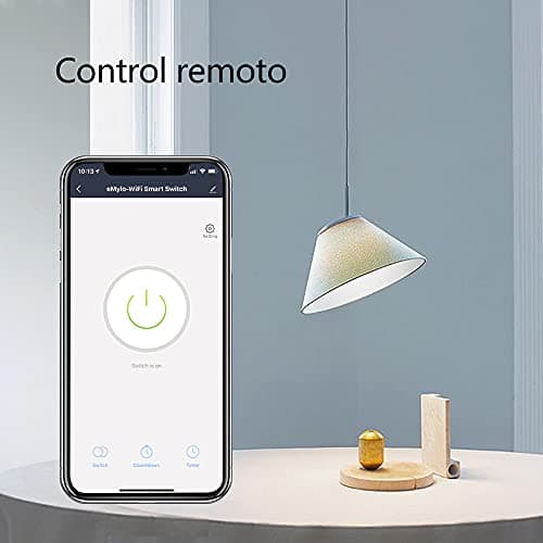eMylo Smart WiFi Switch Universal WiFi Light Switch Smart Home DIY Wireless Relay Module Remote Control Timer Voice Control with Alexa, Google Home Via Android IOS 2PCS - Image 5
