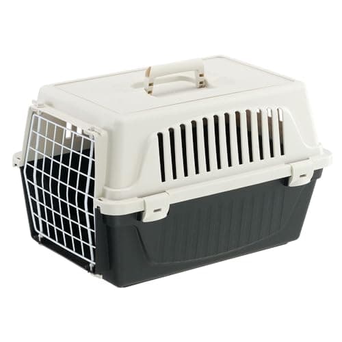 Ferplast Transport Basket for Cats and Dogs up to 5 kg, Laminated Iron Door, 32.5 x 48 x H 29 cm, Black - Image 3