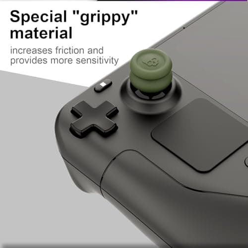 Skull & Co. Skin Thumb Grip Set, CQC and FPS Joystick Cap, Analog Stick Cap for Steam Deck/Steam Deck OLED and ROG Ally/ROG Ally X - Black, 3 Pairs (6 Pieces) - Image 5