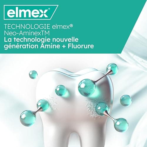 ELMEX | Dentifrice elmex Sensitive Blancheur Douce 0 % Colorants | Dents Sensibles | Protection de l'Email | Dents blanches | 2 x 75 ml - Image 4