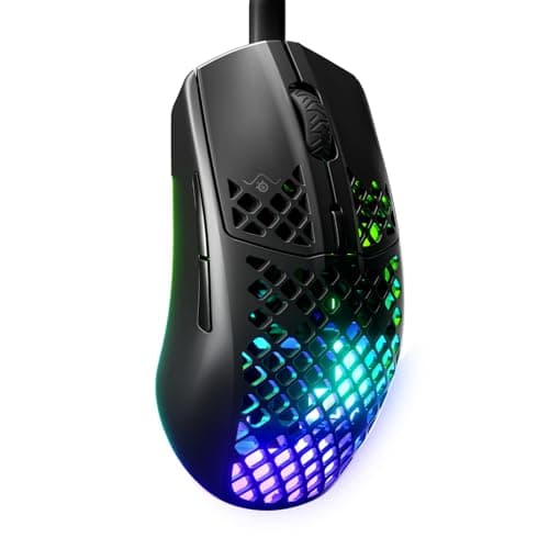 SteelSeries Aerox 3 Perforated RGB Gaming Mouse - Lightweight Waterproof Design - TrueMove Core 8500 DPI Optical Sensor - Onyx - Image 3