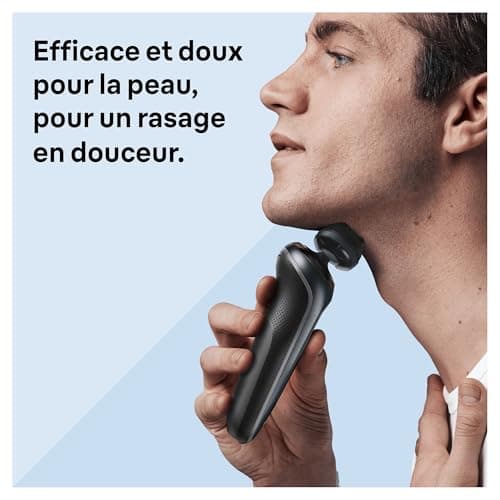 Braun Men's Electric Shaver Series 6 61-N1200s, Grey, Wireless Grille, Shaving Set with Precision Trimmer Accessory, with Swivel Head for Shaving Beard and Face - Image 4