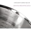 Kitty Professional Stainless Steel Mixing Bowl - Compatible with KitchenAid - 12 oz & 4.8L - With Measuring Scales - Dishwasher Safe (Rainbow) - Image 5